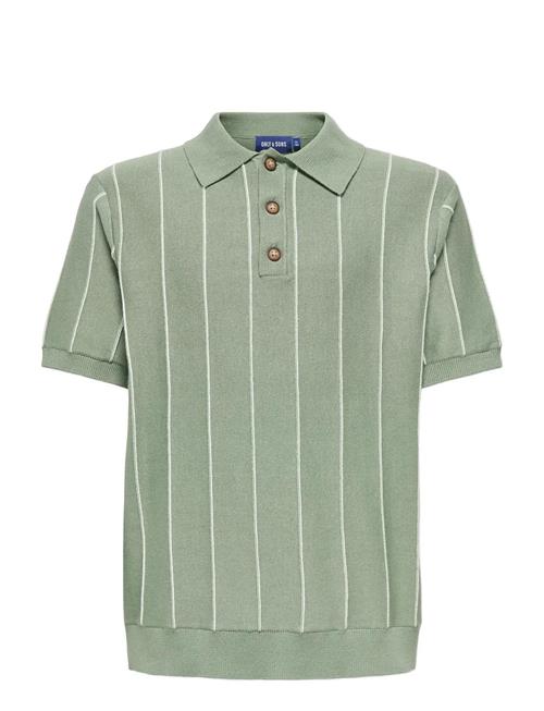 ONLY & SONS | Osjsaim Reg 12 Stripe Ss Polo Knt | 158-164