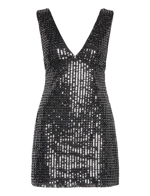 Malina | Ellen Sequin Deep V Mini Dress | 34