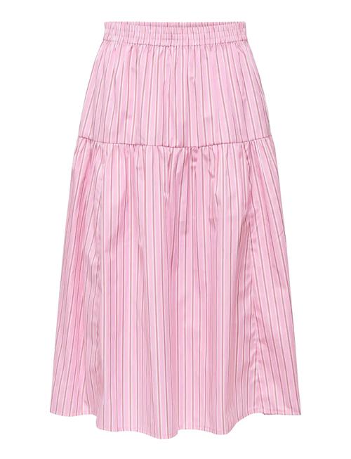 ONLY | Onlloris Striped Midi Elastic Skirt Wvn | M