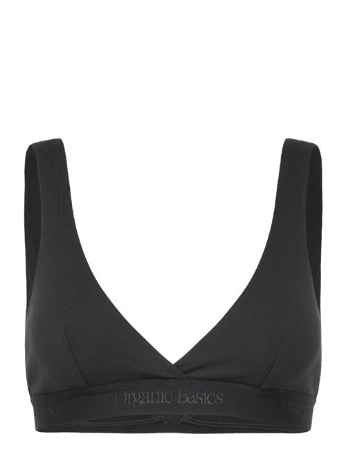 Organic Basics | Core Rib Plunge Bralette | XL