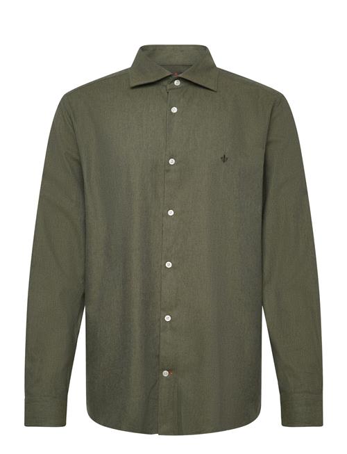 Morris | Flannel Herringbone Shirt-Slim Fit | XXXL