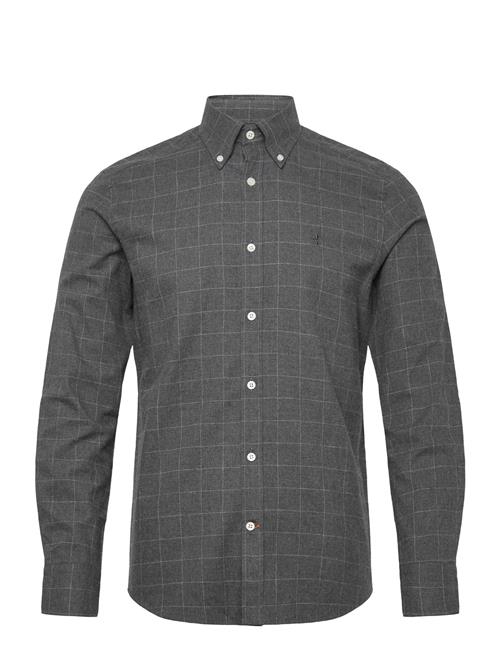 Morris | Flannel Overcheck Shirt-Slim Fit | XXL