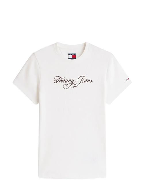 Tommy Jeans | Tjw Slim Ess Logo 1 Rib Tee Ext | XXS