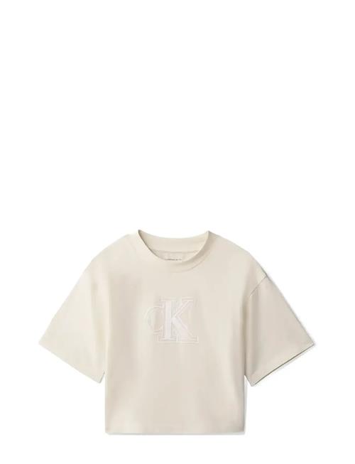 Calvin Klein | Velvet Monogram Boxy S/S T-Shirt | 128