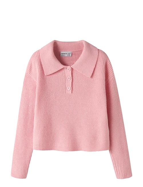 name it | Nkfnia Ls Loose Polo Knit Lnoos | 134-140