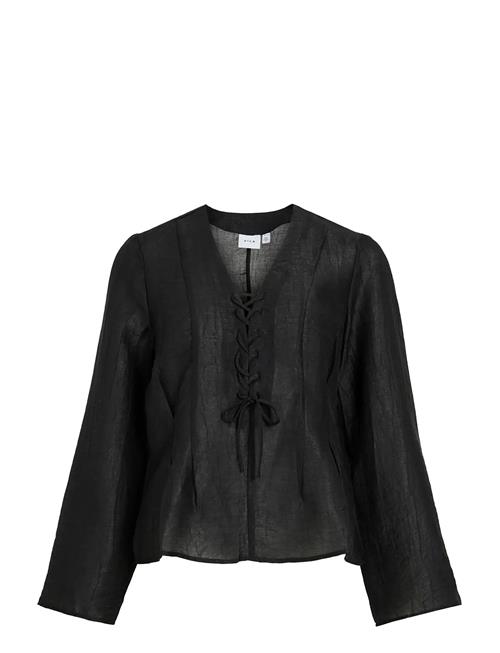 Vila | Vicina L/S V-Neck Lacing Top | 38