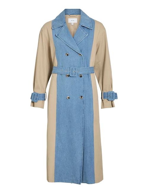 Vila | Vibera L/S Contrast Denim Trenchcoat | 42