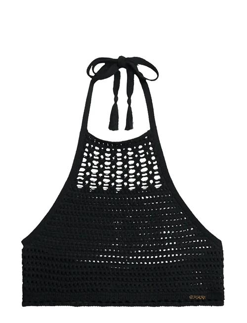 Superdry | Crop Halter Crochet Top | 38
