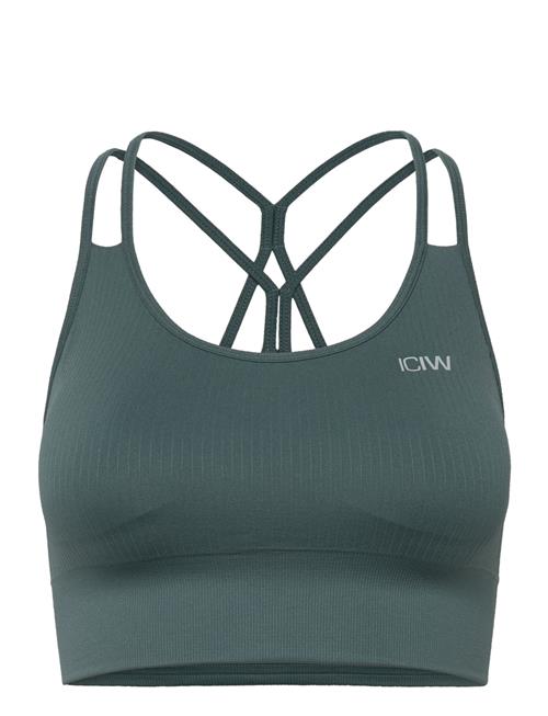 ICANIWILL | Ribbed Define Seamless Sports Bra Jungle Green | M