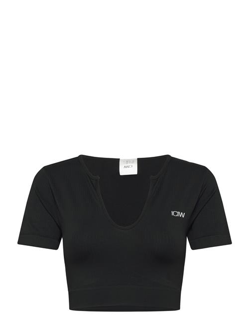 ICANIWILL | Ribbed Define Seamless Cropped T-Shirt | M