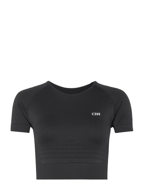 ICANIWILL | Define Seamless Cropped T-Shirt Black Wmn | XL