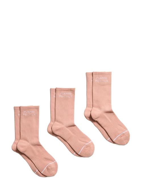 Girlfriend Collective | 3-Pack Please Recycle Crew Sock | ONE SIZE