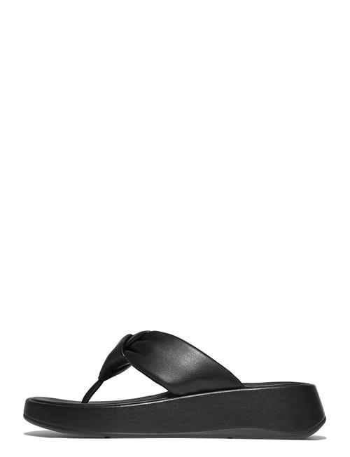FitFlop | F-Mode Knot Soft-Leather Flatform Toe-Post Sandals | 38