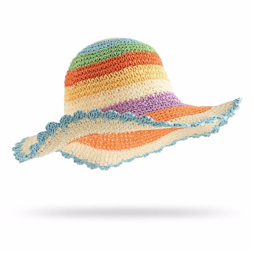 Molo Scallop Straw JR Hats Rainbow Paint Rainbow Paint M/L  Grøn  M/L  mand