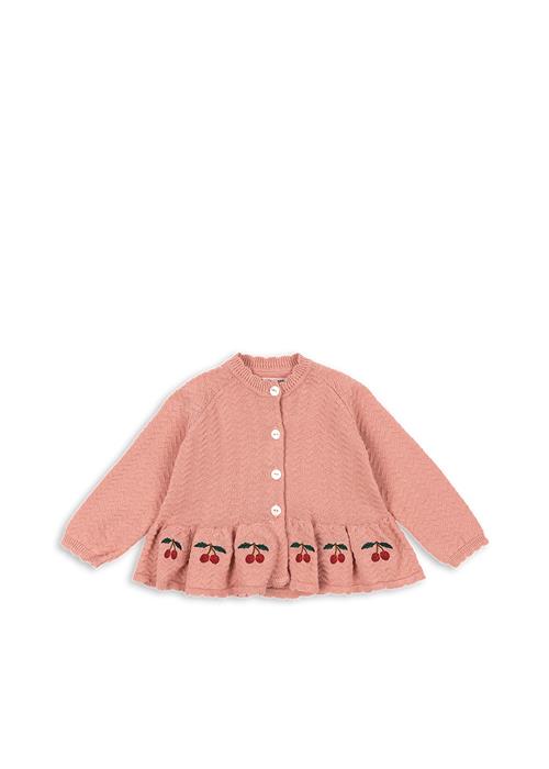 Konges Sløjd GOTS Cypres Cardigan Rosette  Rosette 6 months  Lyserød  6 måneder  kvinde