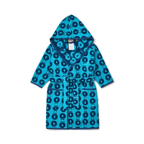 Småfolk Badekåbe Blue Atoll  Blue Atoll 5-6 Y  Blå  5-6 år  mand