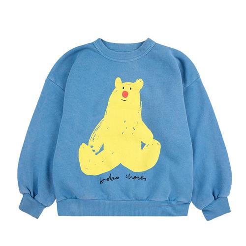 Bobo Choses Hug Me Bear Sweatshirt Light Blue 2-3 Y  Blå  2-3 år  mand