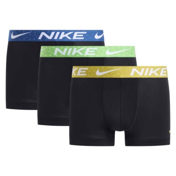 Nike 3P Everyday Essentials Micro Trunks Sort/Grøn nylon Large Herre
