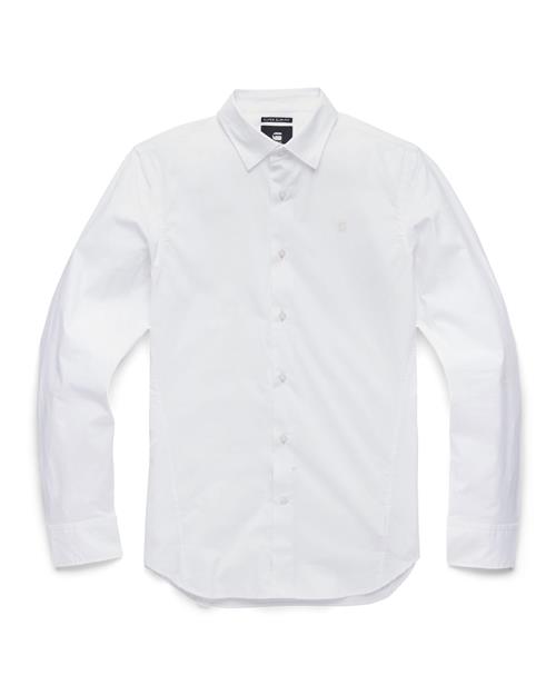 G-STAR Skjorte 'Dressed Super Slim'  hvid