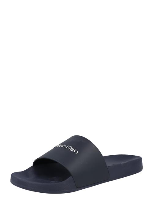 Calvin Klein Pantoletter  marin / hvid