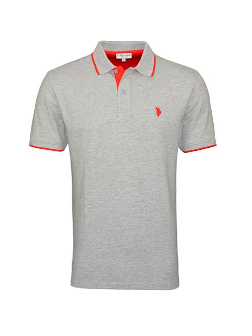 U.S. POLO ASSN. Bluser & t-shirts  grå-meleret / rød