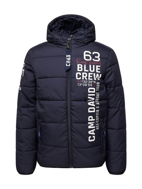 CAMP DAVID Overgangsjakke  marin / mørkerød / hvid