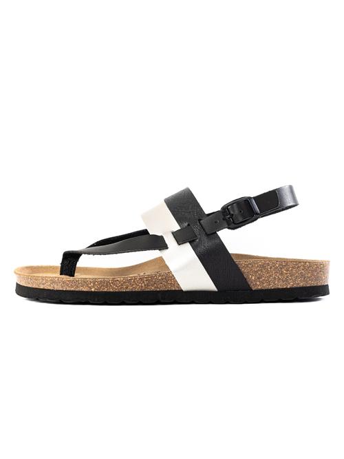 Bayton Sandaler med rem 'Lajas'  sort / sølv