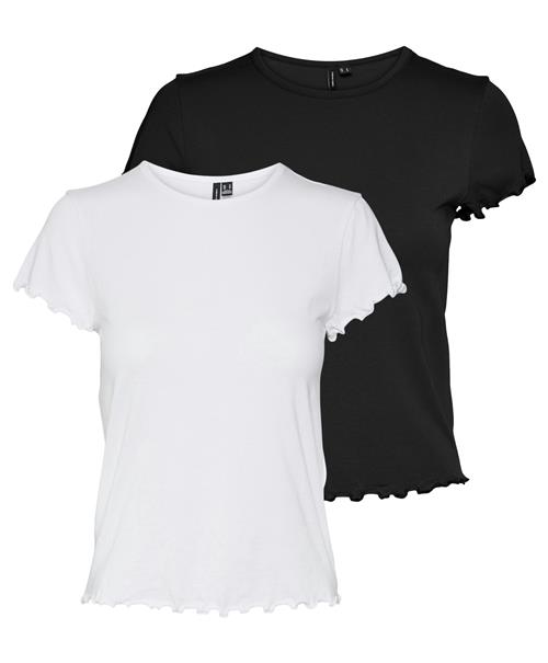 VERO MODA Shirts 'VMBarbara'  sort / offwhite