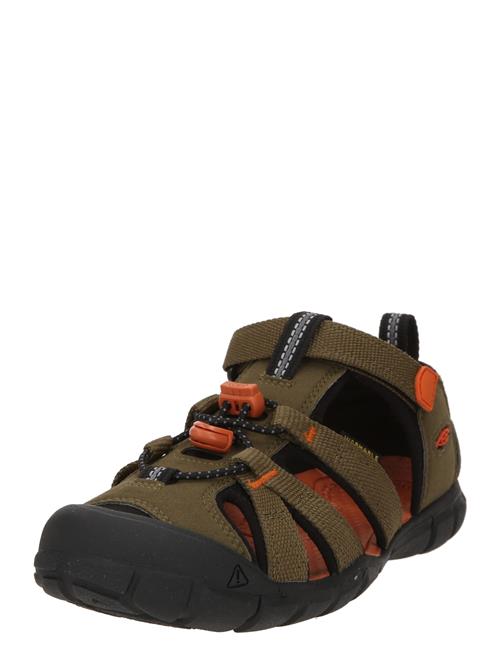KEEN Sandaler 'Seacamp II'  grå / oliven / orange / sort