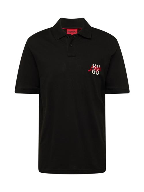 HUGO Bluser & t-shirts 'Dalog'  grenadine / sort / hvid