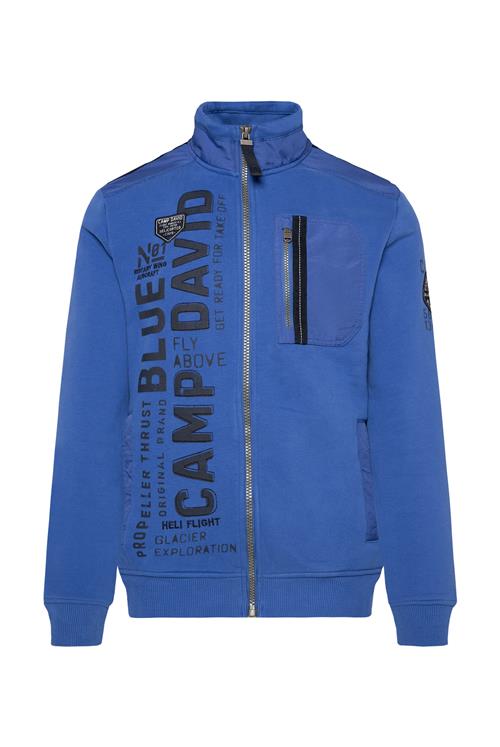 CAMP DAVID Sweatjakke  blå / sort