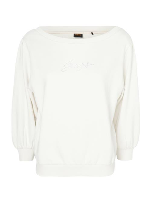 BOSS Sweatshirt 'C_Emay'  sølv / hvid