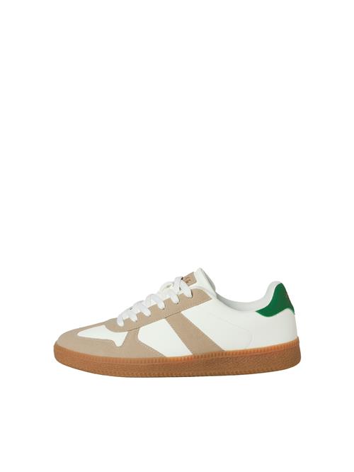 JACK & JONES Sneaker low 'JFWVALENCIA'  lysebrun / grøn / hvid