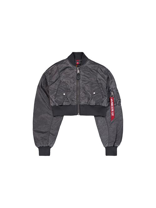 ALPHA INDUSTRIES Overgangsjakke  grå / sort / hvid