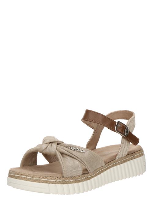 TOM TAILOR Sandaler  lysebeige / brun
