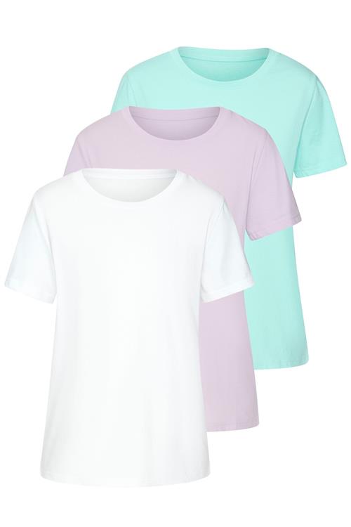 BEACH TIME Shirts  aqua / lilla / hvid