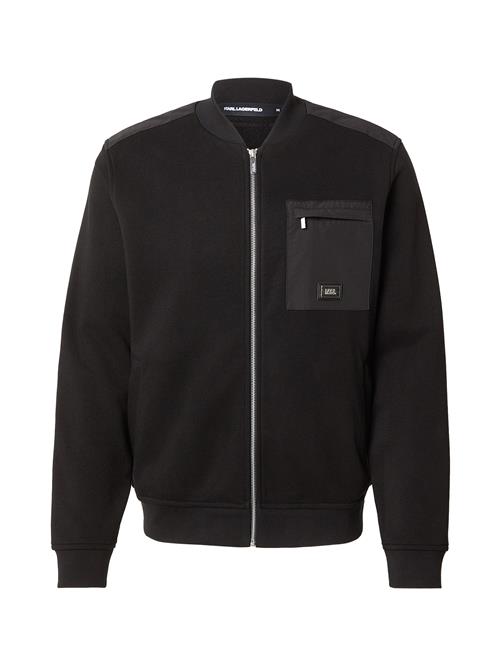 Karl Lagerfeld Sweatjakke  grå / sort