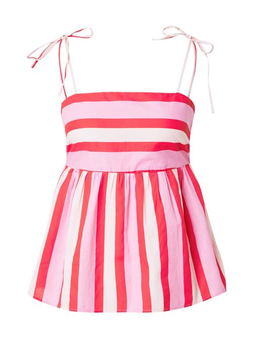 PIECES Overdel 'PCAmina'  lyserød / blodrød / hvid