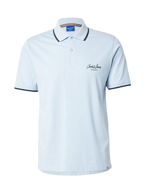 JACK & JONES Bluser & t-shirts 'JORTEN'  blå-meleret / mørkegrøn / orange