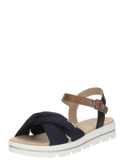 TOM TAILOR Sandaler  navy / brun