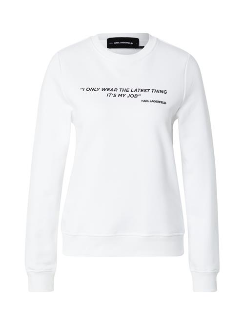 Karl Lagerfeld Sweatshirt  sort / hvid