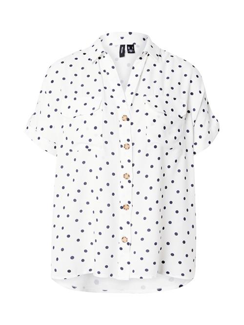 VERO MODA Bluse 'VMBUMPY'  marin / hvid