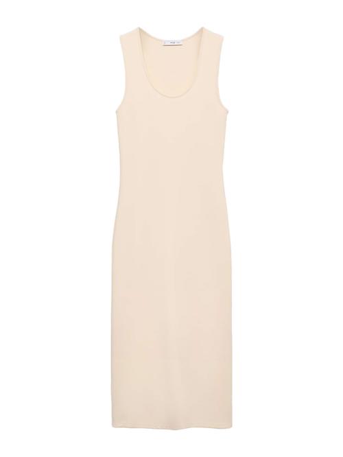 MANGO Kjole 'BOWSER'  beige