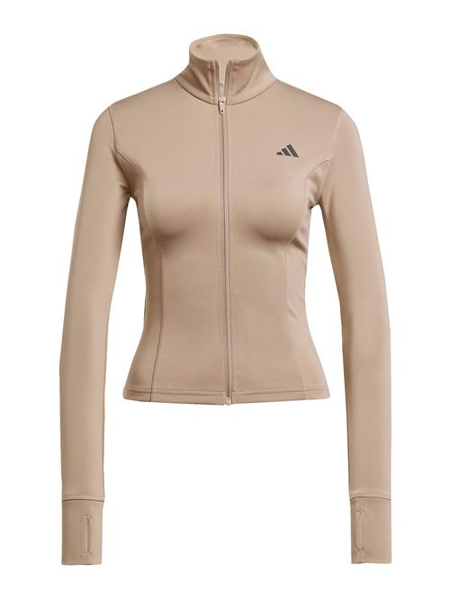 ADIDAS PERFORMANCE Sportssweatjakke 'Opt Ess'  mokka / sort