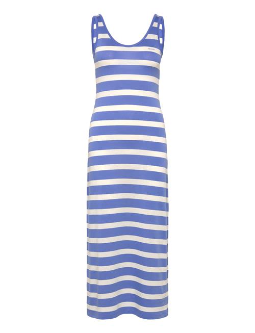 GANT | Striped Fluid Midi Jersey Dress | XL