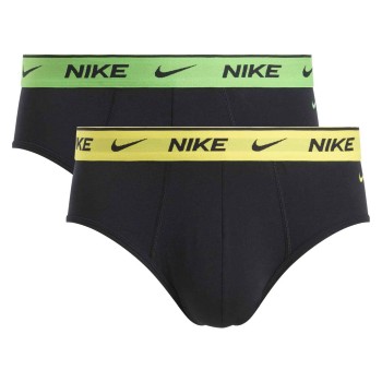 Nike 2P Everyday Cotton Stretch Brief Mørkgrå  bomuld Large Herre