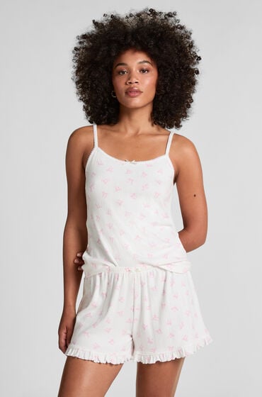 Hunkemöller Shorts Pointelle Hvid