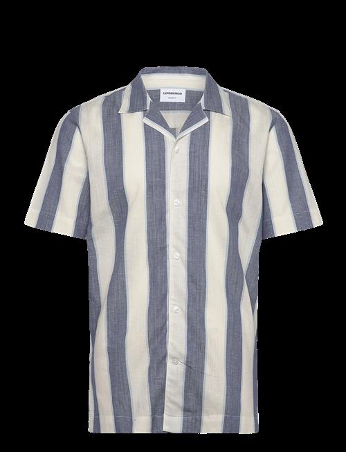 Lindbergh | Striped Linen/Cotton Shirt S/S | XXL