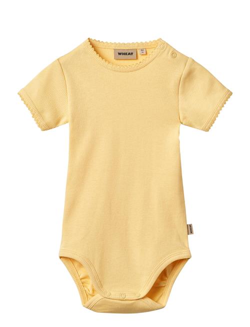 Wheat | Rib Body S/S Lace Elisa | 62
