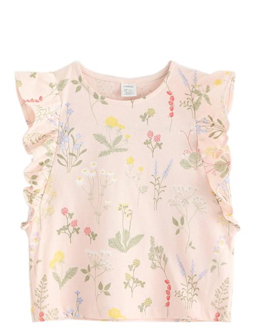 Lindex | Top Ss Flounces Aop | 104